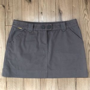 Women’s Lole Casual Activewear Gray mini skirt size 10